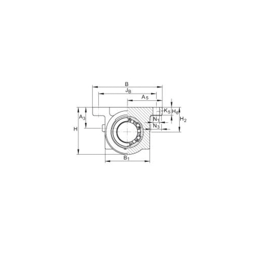 Round Rail Mounted Ball Bushing Bearings